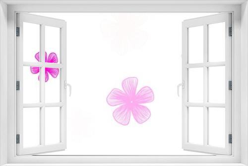 Fototapeta Naklejka Na Ścianę Okno 3D - Light Pink vector natural backdrop with flowers.