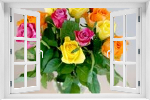 Fototapeta Naklejka Na Ścianę Okno 3D - bouquet of roses