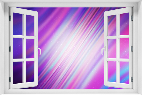 Fototapeta Naklejka Na Ścianę Okno 3D - Light Purple vector template with space stars. Glitter abstract illustration with colorful cosmic stars. Pattern for astronomy websites.