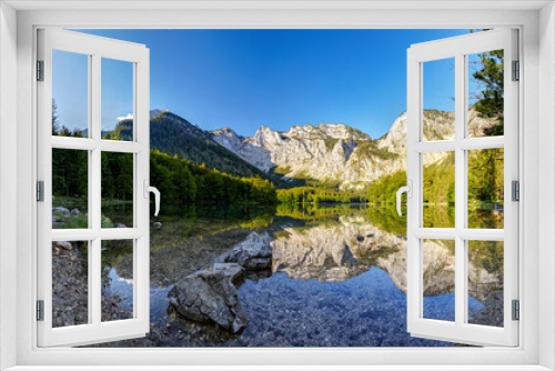 Fototapeta Naklejka Na Ścianę Okno 3D - Hinterer Langbathsee im Oberösterreichischen Salzkammergut