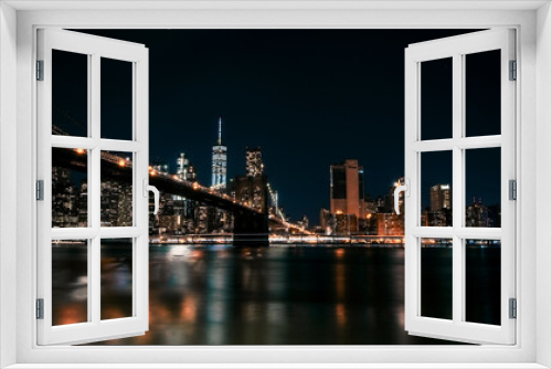 Fototapeta Naklejka Na Ścianę Okno 3D - Skyline