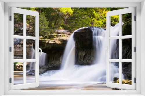 Fototapeta Naklejka Na Ścianę Okno 3D - Alongside the Waterfall