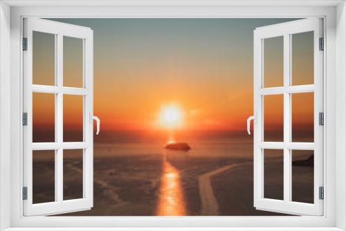 Fototapeta Naklejka Na Ścianę Okno 3D - Santorini's magic and romantic Atmosphere