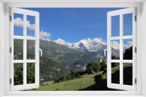 Fototapeta Naklejka Na Ścianę Okno 3D - Swiss Alps