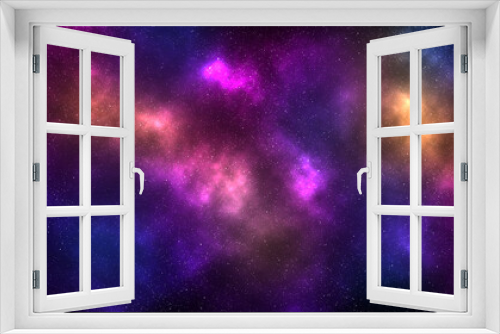 Fototapeta Naklejka Na Ścianę Okno 3D - Galaxie - Hintergrund