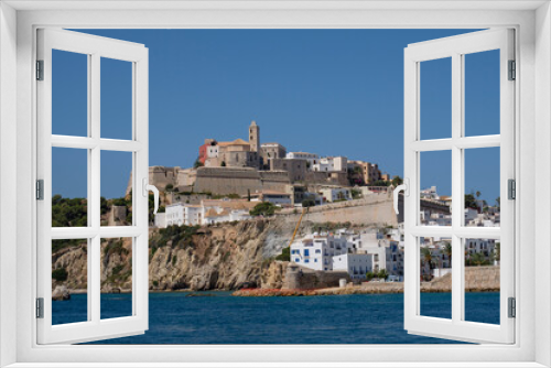 Fototapeta Naklejka Na Ścianę Okno 3D - d Alt vila desde el mar, Ibiza, balearic islands, Spain
