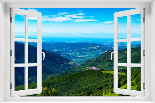 Fototapeta Naklejka Na Ścianę Okno 3D - panorama dal Monte Lesima, Oltrepò Pavese