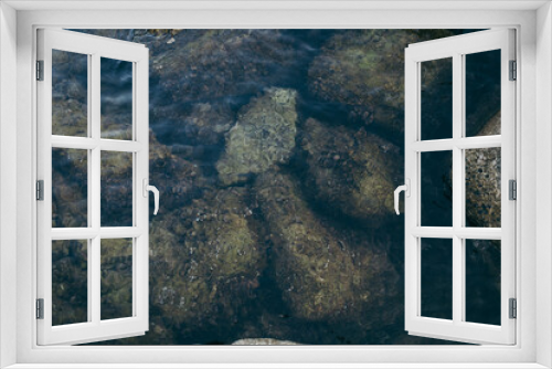 Fototapeta Naklejka Na Ścianę Okno 3D - A close up of a rock