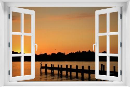 Fototapeta Naklejka Na Ścianę Okno 3D - Sonnenaufgang am Chiemsee
