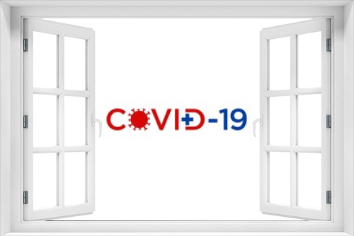 Fototapeta Naklejka Na Ścianę Okno 3D - Illustration graphic vector of corona virus on the world, coronavirus infection. WHO launches new official name for coronavirus disease called COVID-19. Corona virus logo microbe, outbreak Covid-19	
