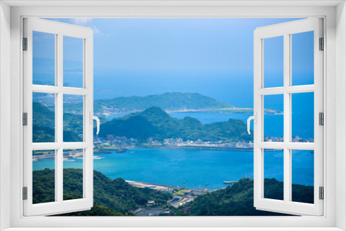 Fototapeta Naklejka Na Ścianę Okno 3D - Taiwan famous Jiufen sky and seascape