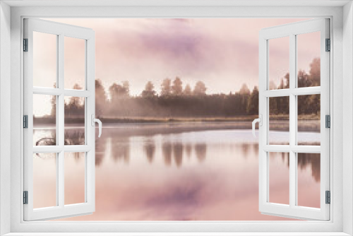 Fototapeta Naklejka Na Ścianę Okno 3D - Matheson lake