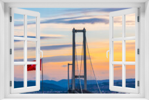 Fototapeta Naklejka Na Ścianę Okno 3D - Osman Gazi Bridge in Izmit, Kocaeli, Turkey.