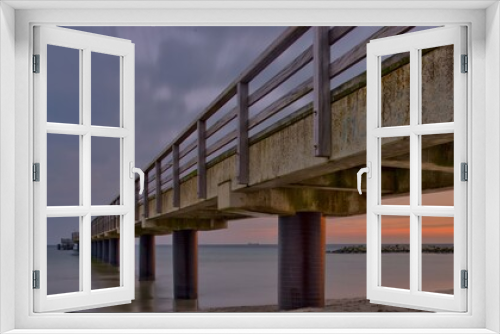 Fototapeta Naklejka Na Ścianę Okno 3D - Seebrücke Schönberger Strand