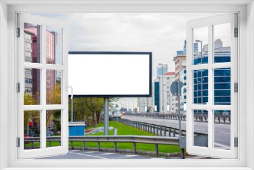 Fototapeta Naklejka Na Ścianę Okno 3D - Large blank billboard mockup.