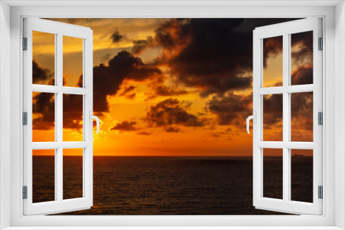 Fototapeta Naklejka Na Ścianę Okno 3D - Sunset at the Torrey Pines beach