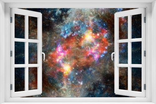 Fototapeta Naklejka Na Ścianę Okno 3D - Universe background stars. Elements of this image furnished by NASA