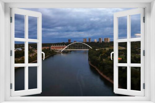Fototapeta Naklejka Na Ścianę Okno 3D - Waterdale bridge Edmonton, AB