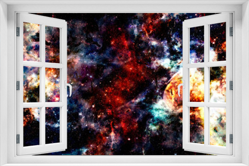 Fototapeta Naklejka Na Ścianę Okno 3D - Galaxy about 23 million light years away. Elements of this image furnished by NASA