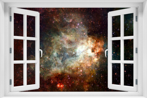 Fototapeta Naklejka Na Ścianę Okno 3D - Galactic background. Elements of this image furnished by NASA