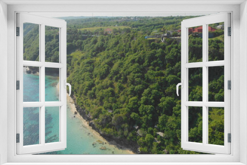 Fototapeta Naklejka Na Ścianę Okno 3D - Aerial view of the hills on Pandawa beach. Bali island. Indonesia.