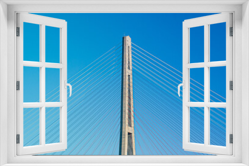 Fototapeta Naklejka Na Ścianę Okno 3D - Vladivostok. Cable-stayed bridge.