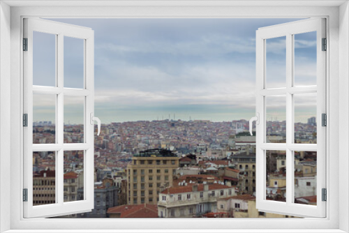 Fototapeta Naklejka Na Ścianę Okno 3D - view of Istanbul from the Galata tower
