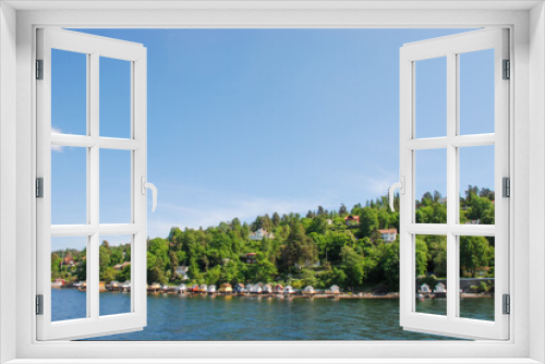 Fototapeta Naklejka Na Ścianę Okno 3D - A beautiful summers day on the water in Oslofjord in Norway