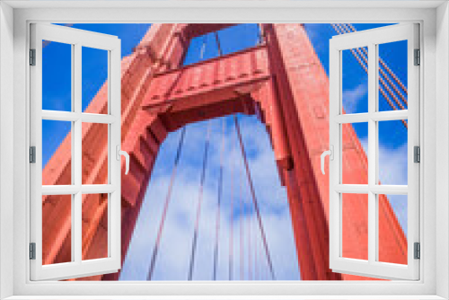 Fototapeta Naklejka Na Ścianę Okno 3D - San Francisco - USA, Golden Gate Bridge in San Francisco bay, California. An icon of San Francisco, one of significant tourist attractions in the city