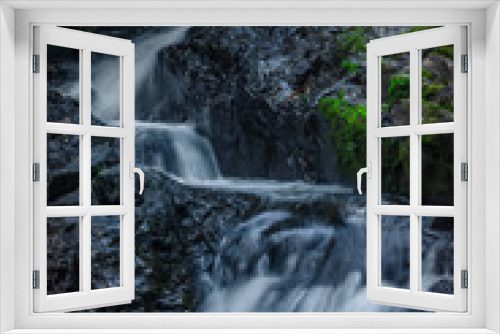 Fototapeta Naklejka Na Ścianę Okno 3D - waterfall in the mountains