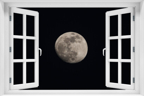 Fototapeta Naklejka Na Ścianę Okno 3D - Full moon background. The Moon is an astronomical body orbiting the planet Earth.
