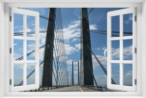 Fototapeta Naklejka Na Ścianę Okno 3D - Connection from Sweden to Denmark via the Baltic Sea the Öresund Bridge
