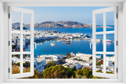 Fototapeta Naklejka Na Ścianę Okno 3D - Mykonos island in Greece