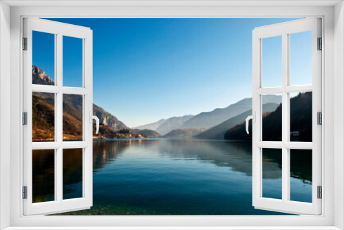Fototapeta Naklejka Na Ścianę Okno 3D - Lago di Ledro, Trentino, Norditalien