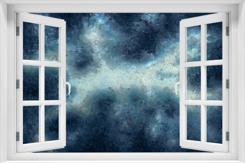 Fototapeta Naklejka Na Ścianę Okno 3D - blue iridescent back