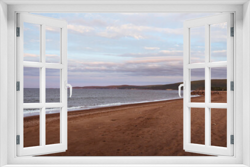 Fototapeta Naklejka Na Ścianę Okno 3D - The view from the beach on beautiful sunset on Cape Breton Island