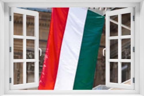 Fototapeta Naklejka Na Ścianę Okno 3D - ungarische Staatsflagge