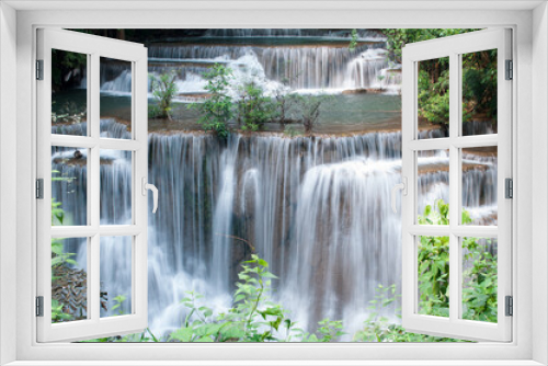 Fototapeta Naklejka Na Ścianę Okno 3D - waterfall in the park