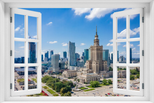 Fototapeta Naklejka Na Ścianę Okno 3D - Warszawa