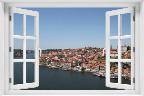 Fototapeta Naklejka Na Ścianę Okno 3D - Sights and scenes of Porto in Portugal, featuring buildings, river and roads