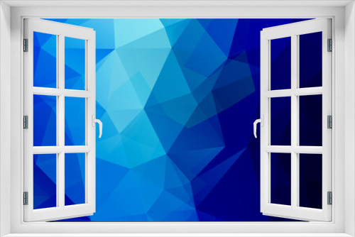 Creative low poly blue colorful background design. Graphic design template.