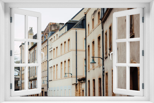 Fototapeta Naklejka Na Ścianę Okno 3D - Street view of downtown in Metz, France