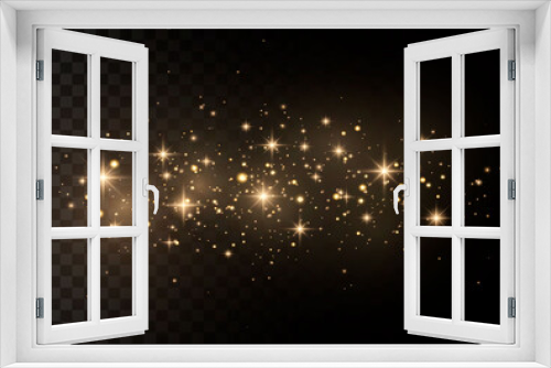 Fototapeta Naklejka Na Ścianę Okno 3D - Dust sparks sparkle