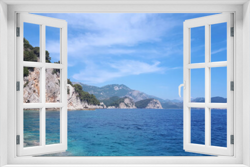 Fototapeta Naklejka Na Ścianę Okno 3D - Adriatic sea coast in Petrovac, Montenegro