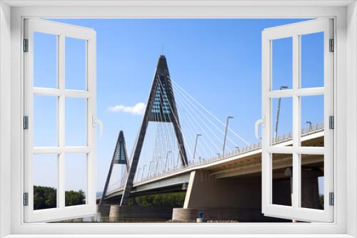 Fototapeta Naklejka Na Ścianę Okno 3D - The Megyeri bridge, Hungary's newest and largest bridge