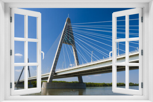 Fototapeta Naklejka Na Ścianę Okno 3D - The Megyeri bridge, Hungary's newest and largest bridge
