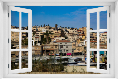 Fototapeta Naklejka Na Ścianę Okno 3D - Typical Israel hillside town near Afula