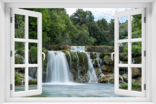 Fototapeta Naklejka Na Ścianę Okno 3D - KRKA Waterfalls in Croatia