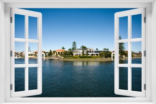 Fototapeta Naklejka Na Ścianę Okno 3D - Canal Scene, Surfers Paradise, Queensland, Australia