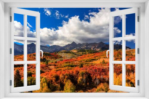 Scenic Dallas divide landscape near Ridge way, Colorado in San Juan mountains
